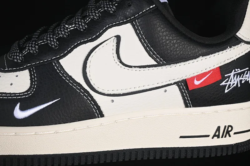 All categories Nk Air Force 1 Air Force series Nk Air Force 1 Low Air Force low-top Nike Air Force 1'07 Low Stusi co-branded classic black and white panda Air Force 1 low-top casual sneakers DD1982-318